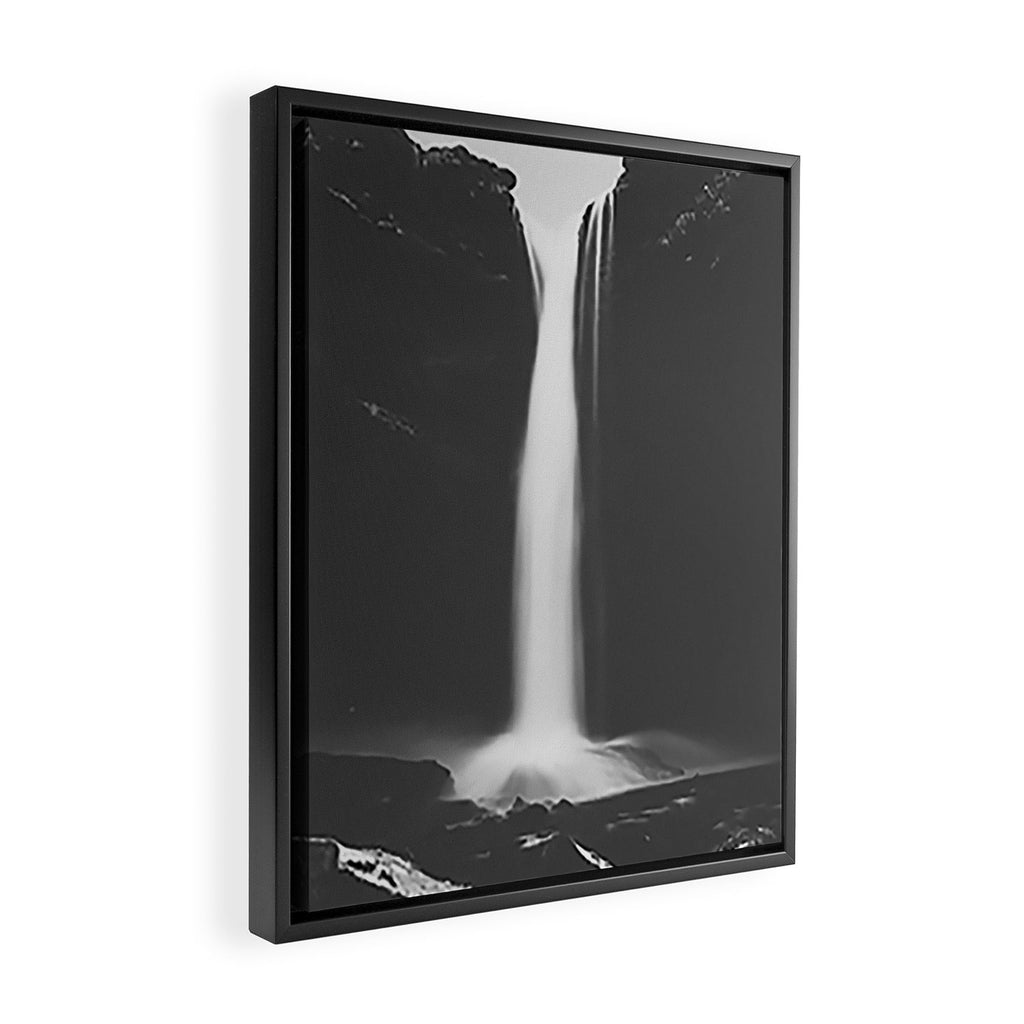 Hidden waterfall - Landscape and Nature Photography Framed Canvas Print Gallery Image 2
