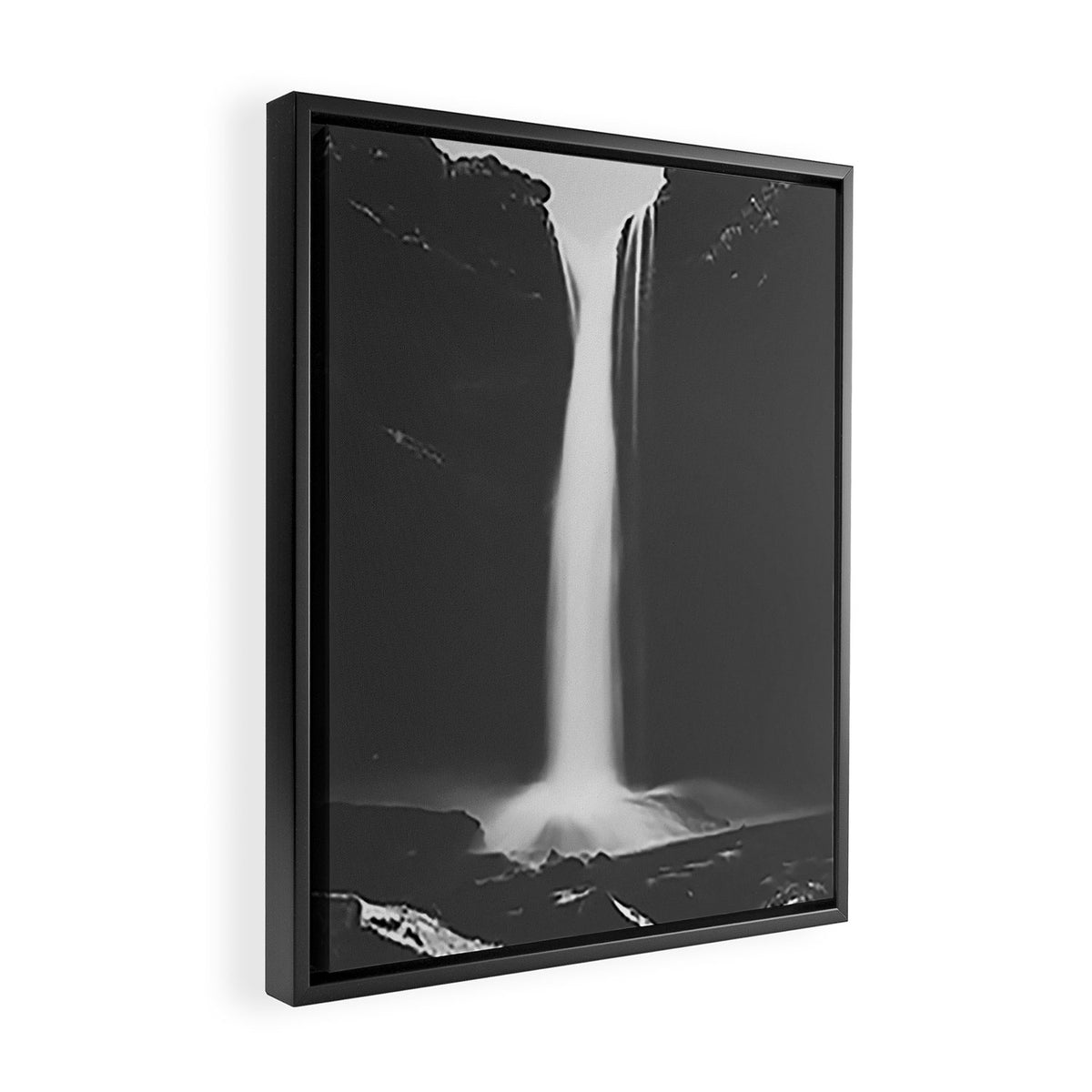 Hidden waterfall - Landscape and Nature Photography Framed Canvas Print Gallery Image 2