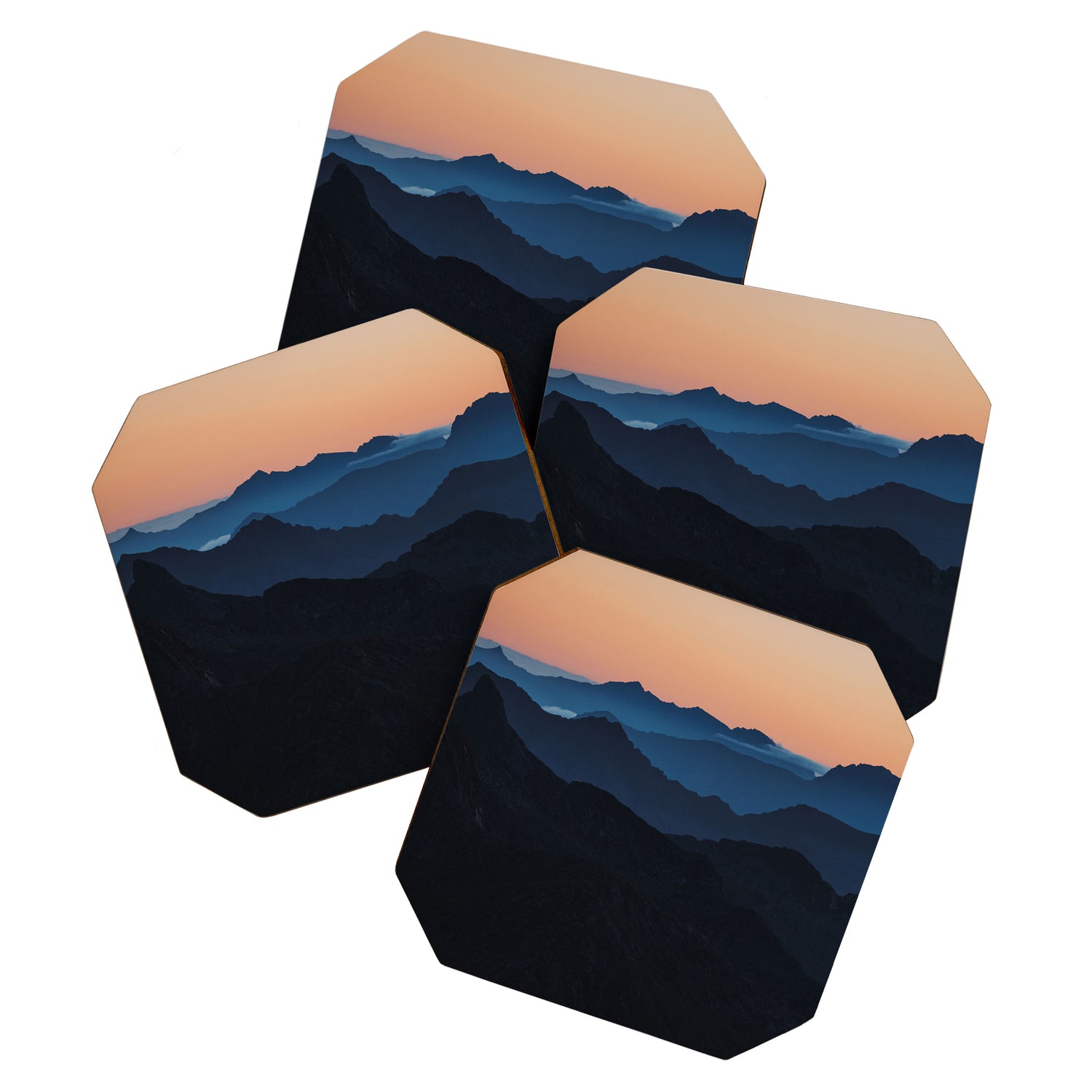 Hike More Worry Less - Landscape and Nature Photography Coaster Gallery Image 1