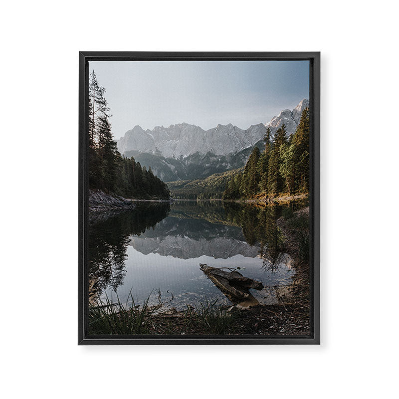 Lake View - Landscape and Nature Photography Framed Canvas Print Gallery Image 8