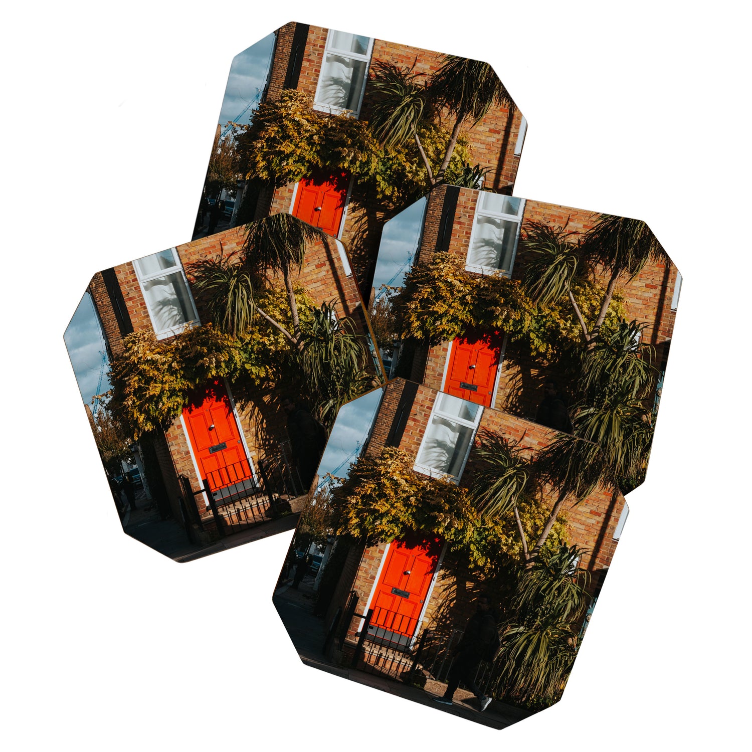 London Red Door  - Photography Coaster Gallery Image 1