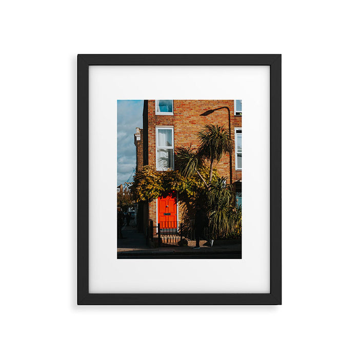 London Red Door  - Photography Framed Art Print Gallery Image 1