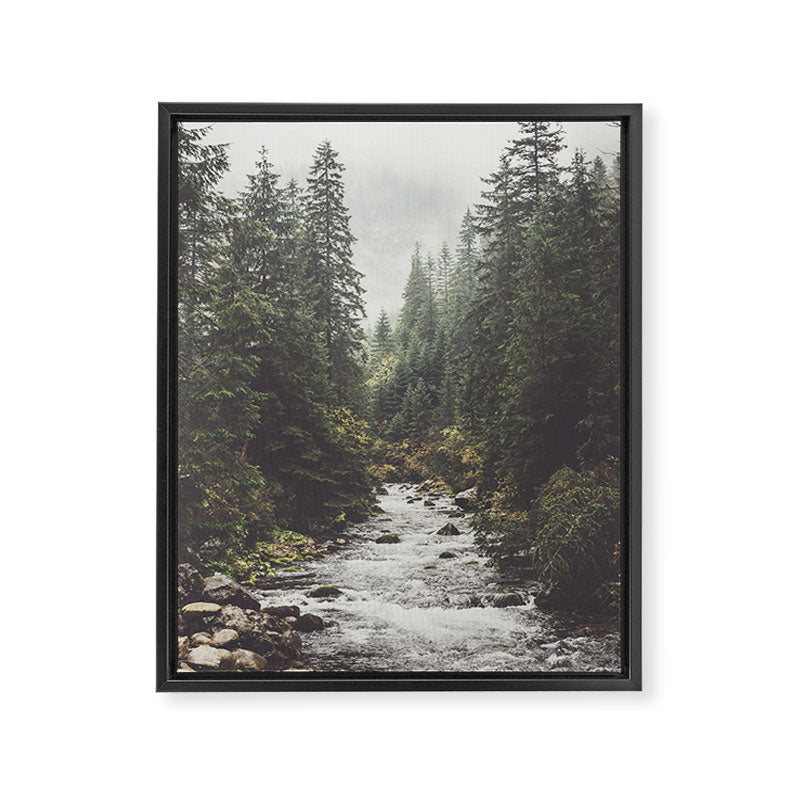 Mountain creek - Landscape and Nature Photography Framed Canvas Print Gallery Image 6