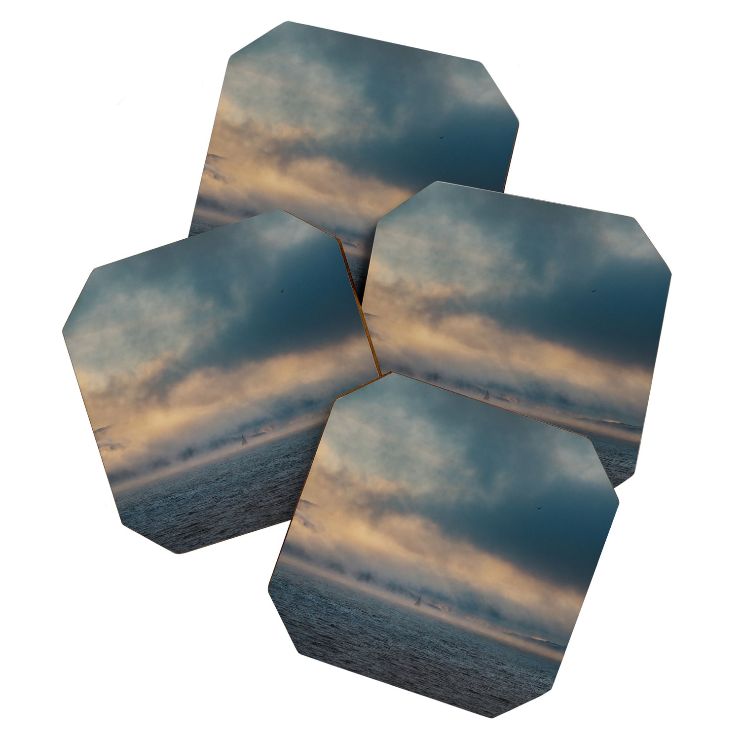 Sailing Among the Clouds - Landscape and Nature Photography Coaster Gallery Image 1