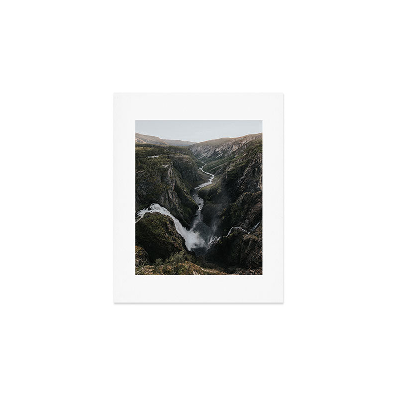Voringsfossen Waterfall - Landscape and Nature Photography Art Print Gallery Image 1