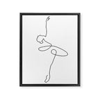 Abstract Ballerina Framed Canvas Print Gallery Image 6