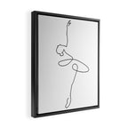 Abstract Ballerina Framed Canvas Print Gallery Image 2