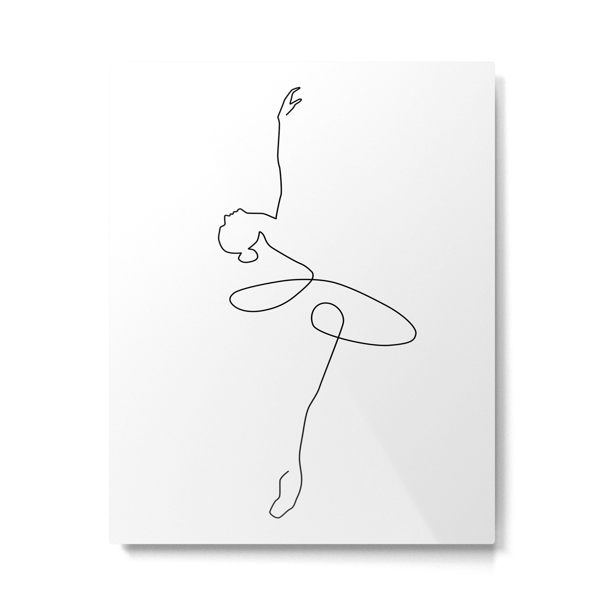 Abstract Ballerina Metal Print Gallery Image 4
