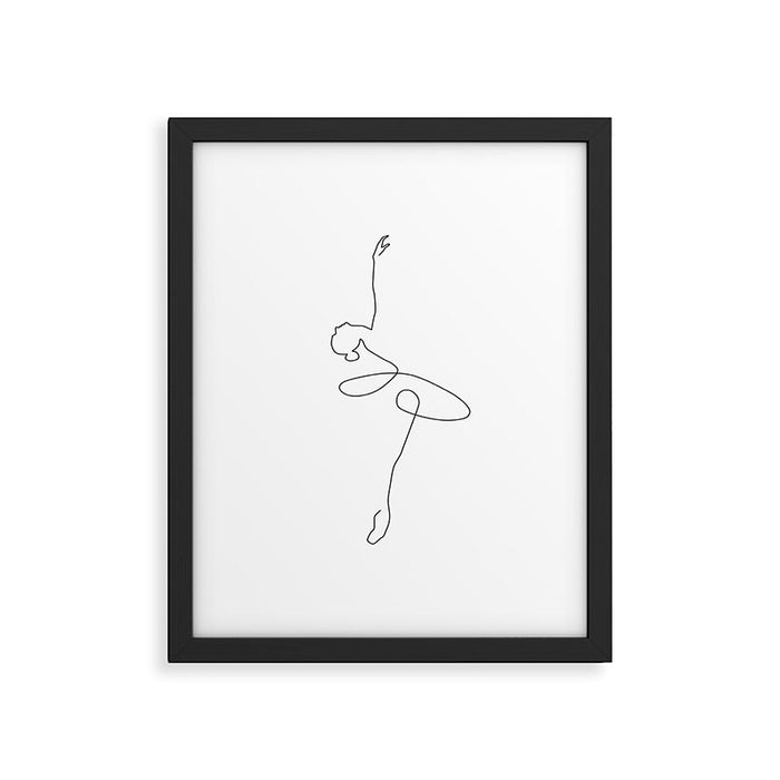 Abstract Ballerina Framed Art Print Gallery Image 1