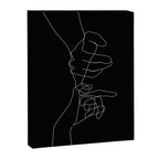 Black Pinky Swear Canvas Print Gallery Image 6