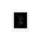 Black Pinky Swear Art Print Gallery Image 1