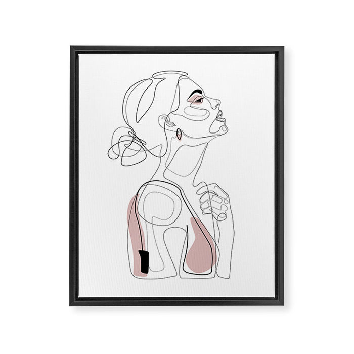 Blush Beauty Framed Canvas Print Gallery Image 1
