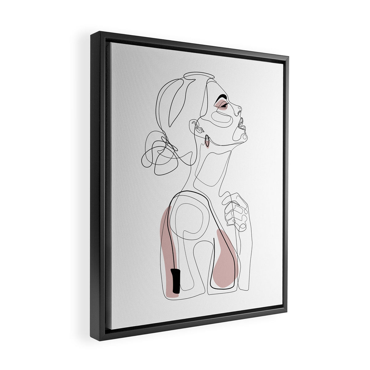 Blush Beauty Framed Canvas Print Gallery Image 2