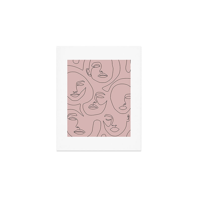 Blush Faces Art Print Gallery Image 1