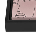 Blush Faces Framed Canvas Print Gallery Image 3