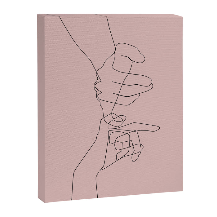 Blush Pinky Canvas Print Gallery Image 1