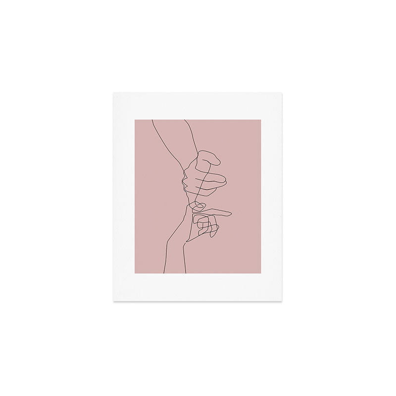 Blush Pinky Art Print Gallery Image 1