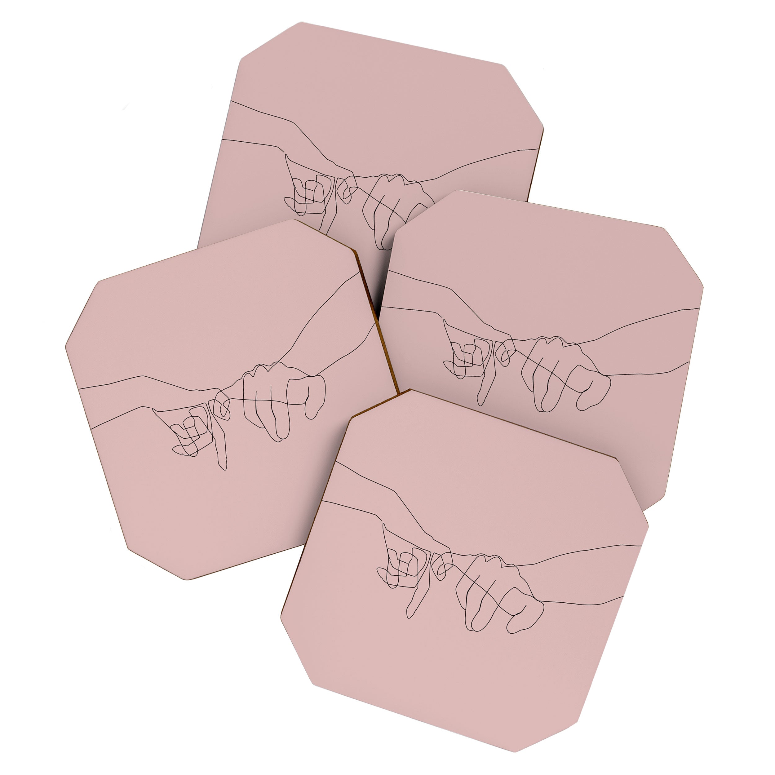 Blush Pinky Coaster Gallery Image 1