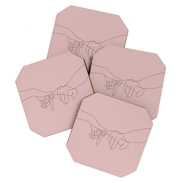 Blush Pinky Coaster Gallery Image 1