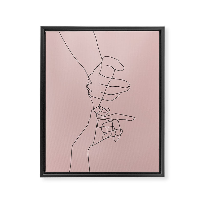 Blush Pinky Framed Canvas Print Gallery Image 6