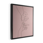 Blush Pinky Framed Canvas Print Gallery Image 2