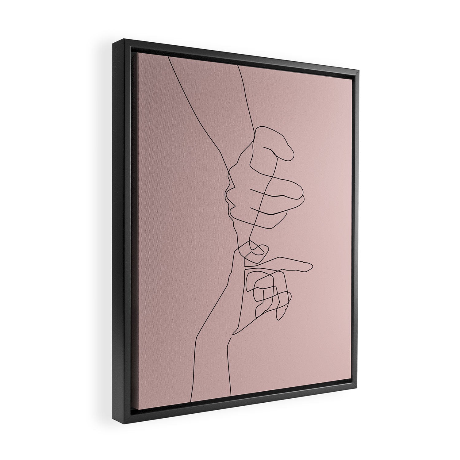 Blush Pinky Framed Canvas Print Gallery Image 2