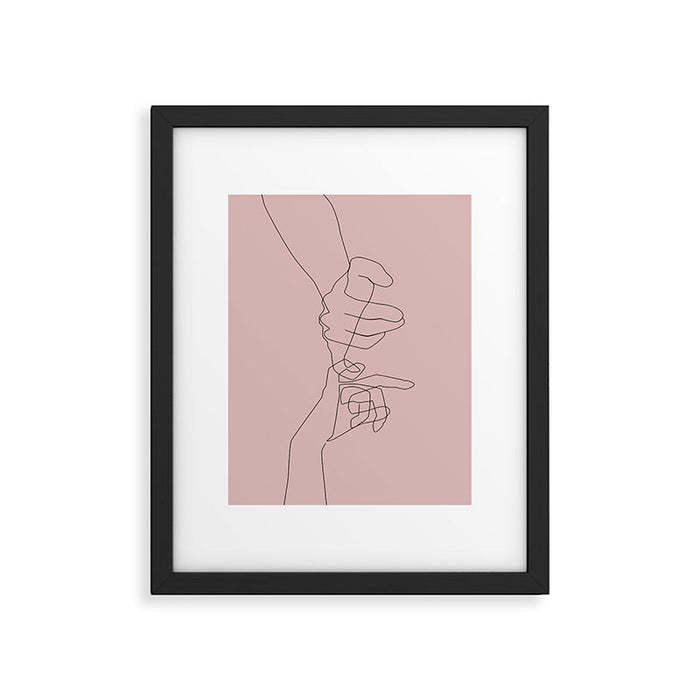 Blush Pinky Framed Art Print Gallery Image 1