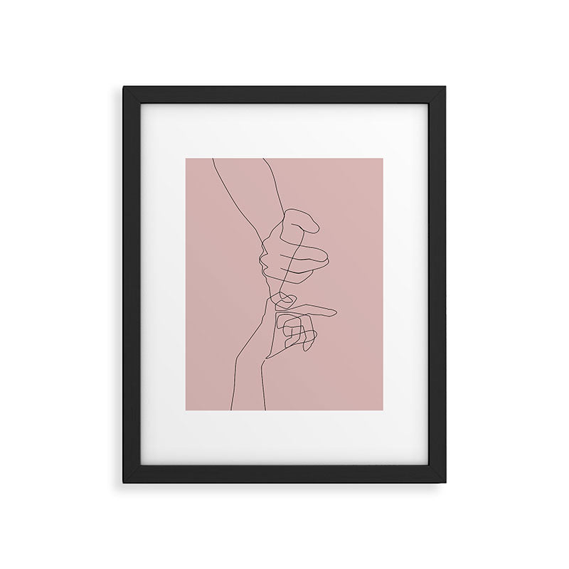 Blush Pinky Framed Art Print Gallery Image 5