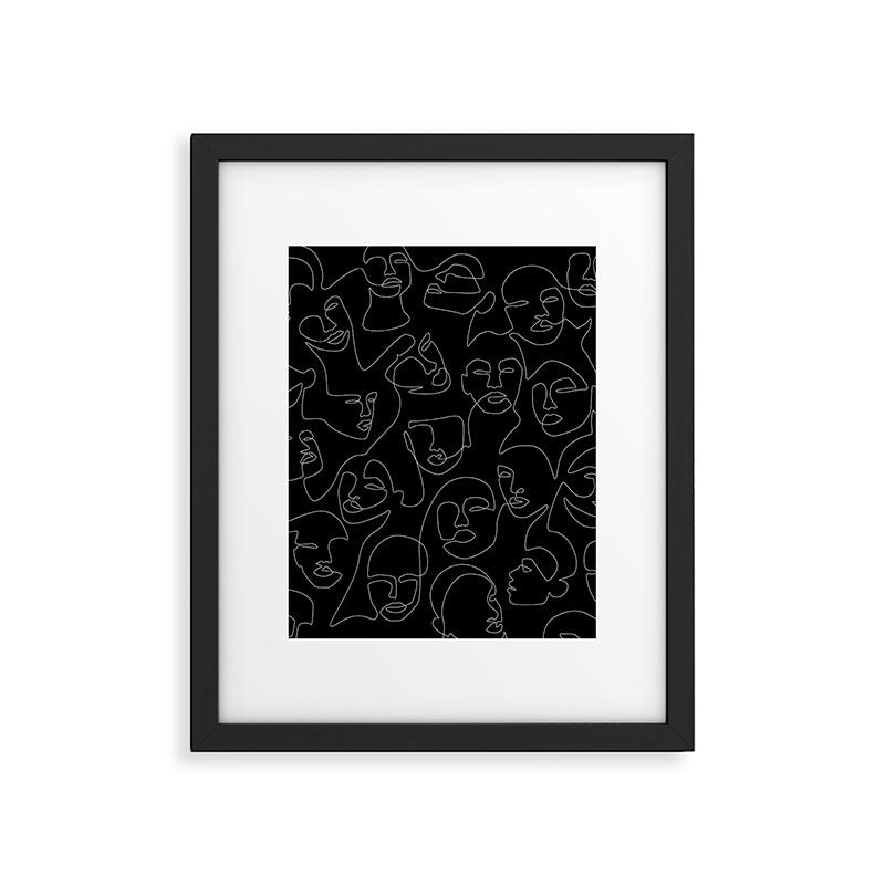Face Lace Framed Art Print Gallery Image 5