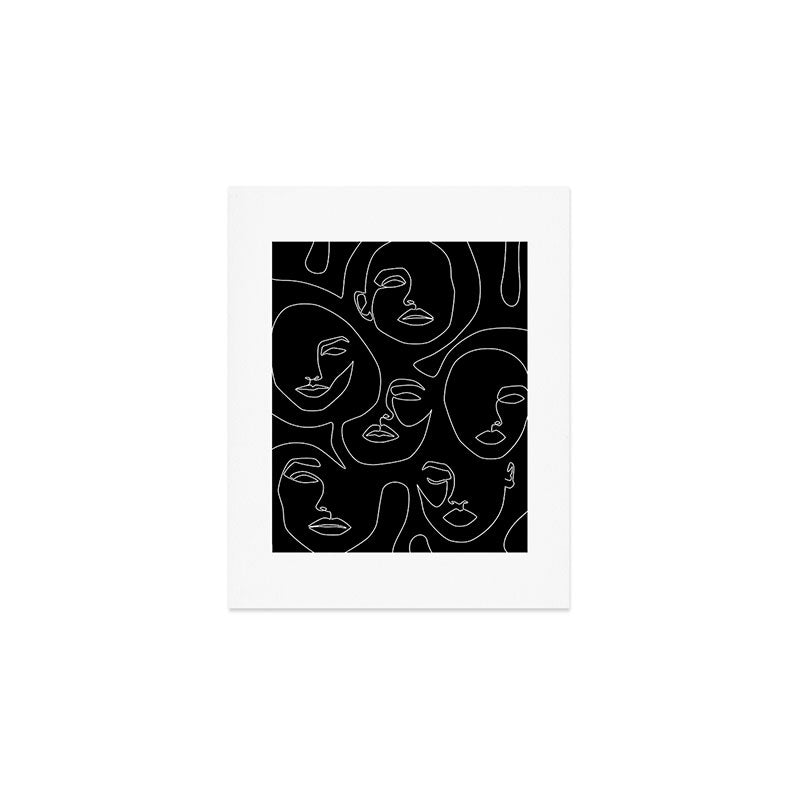 Faces in Dark Art Print Gallery Image 1