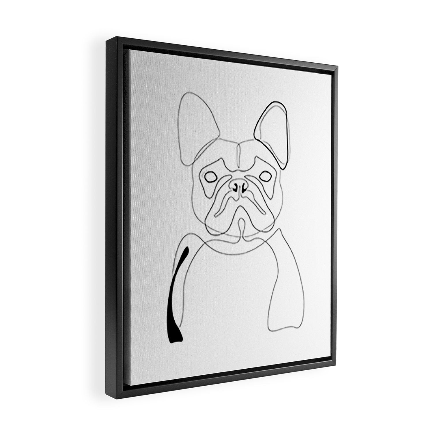 French Bulldog Framed Canvas Print Gallery Image 2
