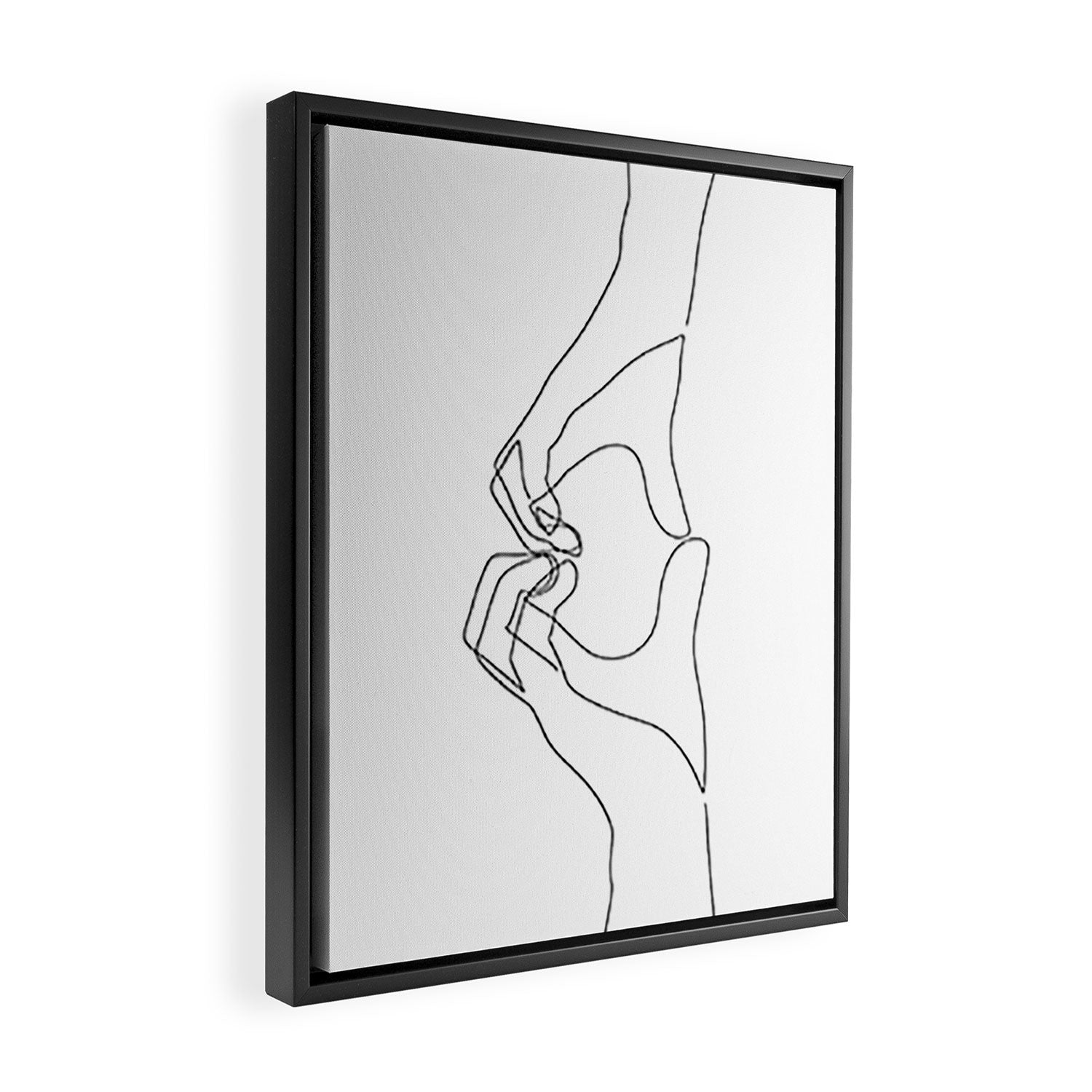 Hand Heart Framed Canvas Print Gallery Image 2