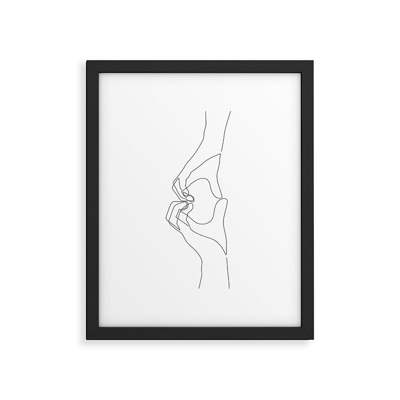Hand Heart Framed Art Print Gallery Image 5