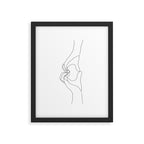 Hand Heart Framed Art Print Gallery Image 5