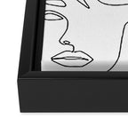 Her and Her Framed Canvas Print Gallery Image 3