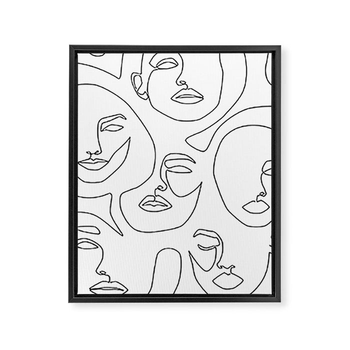 Her and Her Framed Canvas Print Gallery Image 1