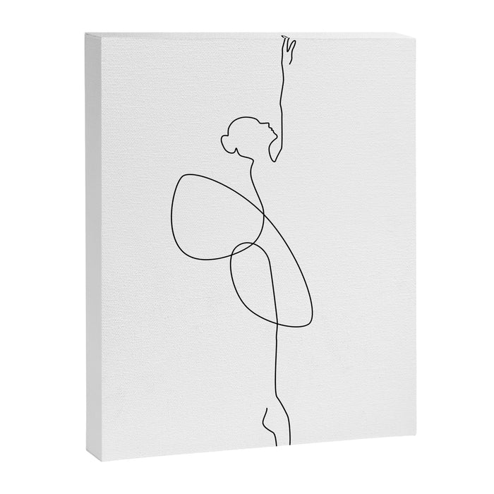 Line Ballerina Canvas Print Gallery Image 1