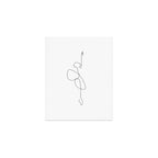 Line Ballerina Art Print Gallery Image 1