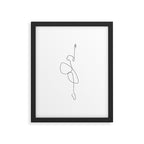 Line Ballerina Framed Art Print Gallery Image 5