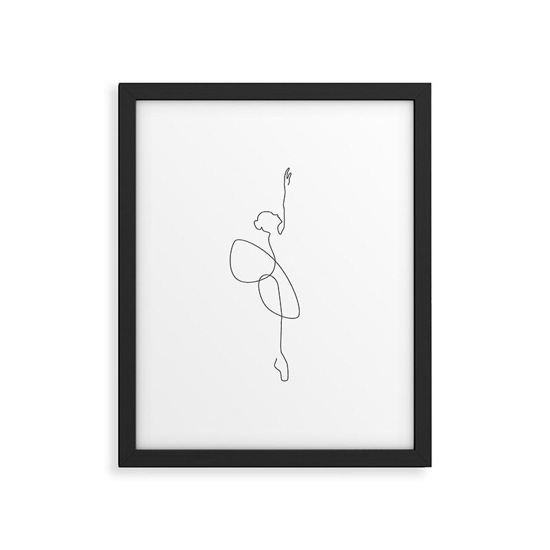 Line Ballerina Framed Art Print Gallery Image 5