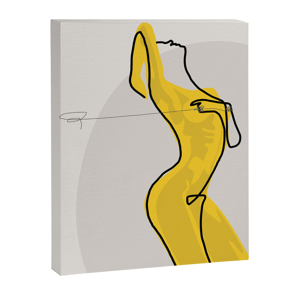 Mustard Moonlight  Canvas Print Gallery Image 8