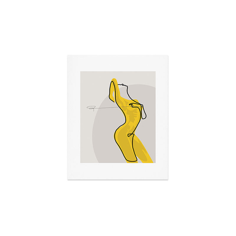 Mustard Moonlight  Art Print Gallery Image 1