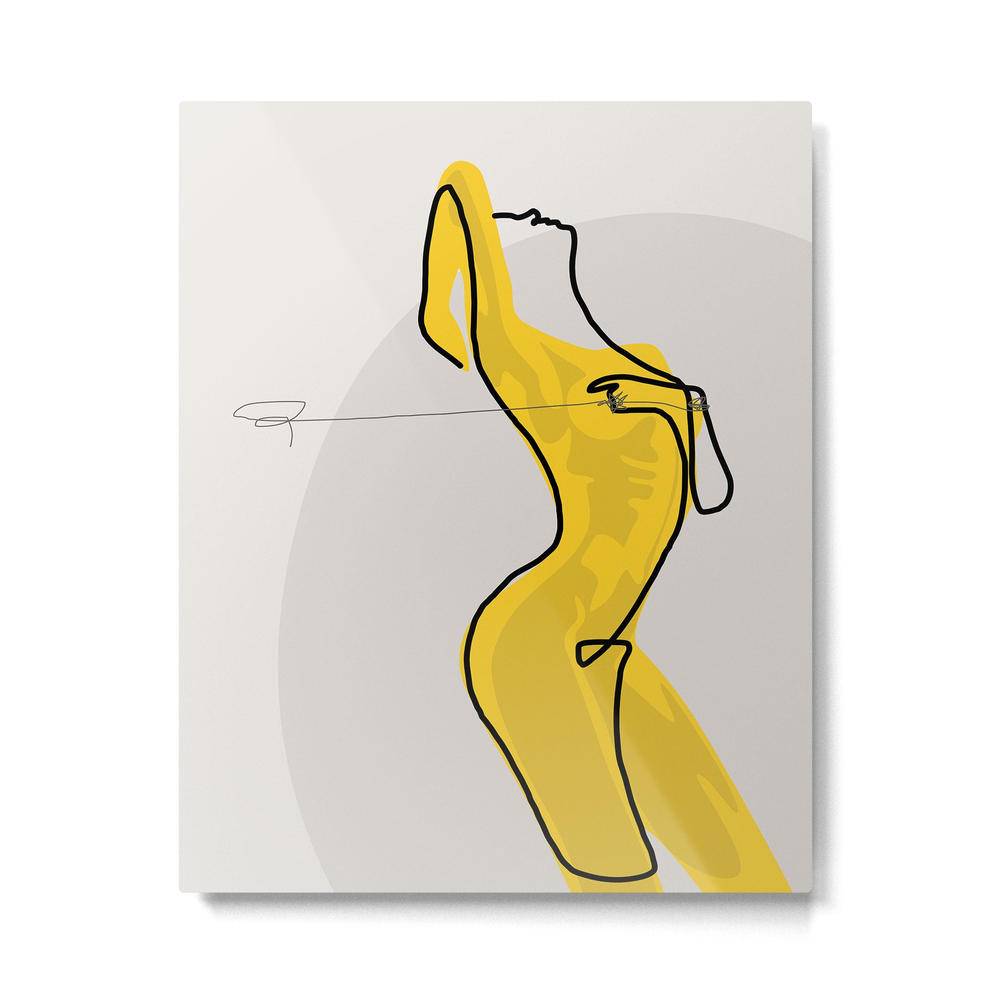 Mustard Moonlight  Metal Print Gallery Image 6
