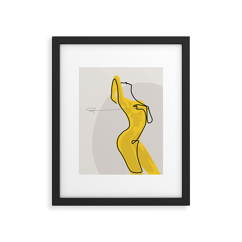 Mustard Moonlight  Framed Art Print Gallery Image 6