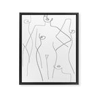 Nude and Naked Framed Canvas Print Gallery Image 6