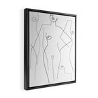 Nude and Naked Framed Canvas Print Gallery Image 2