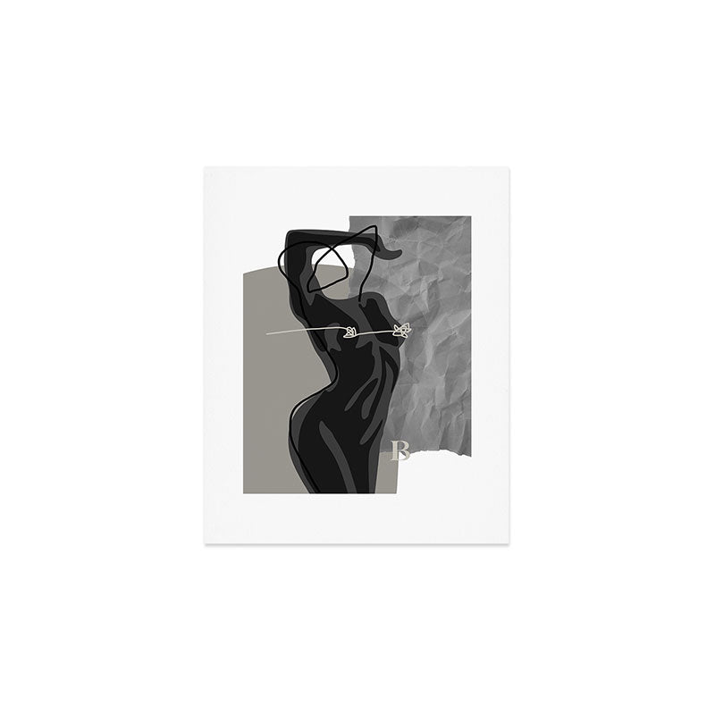 Nude In Shadow Art Print Gallery Image 1