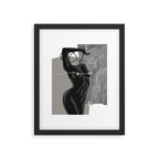 Nude In Shadow Framed Art Print Gallery Image 6