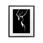 Nude Shadow Framed Canvas Print Gallery Image 6