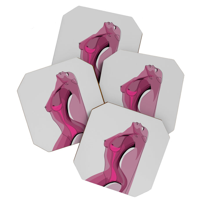 Pink Nudity Coaster Gallery Image 1
